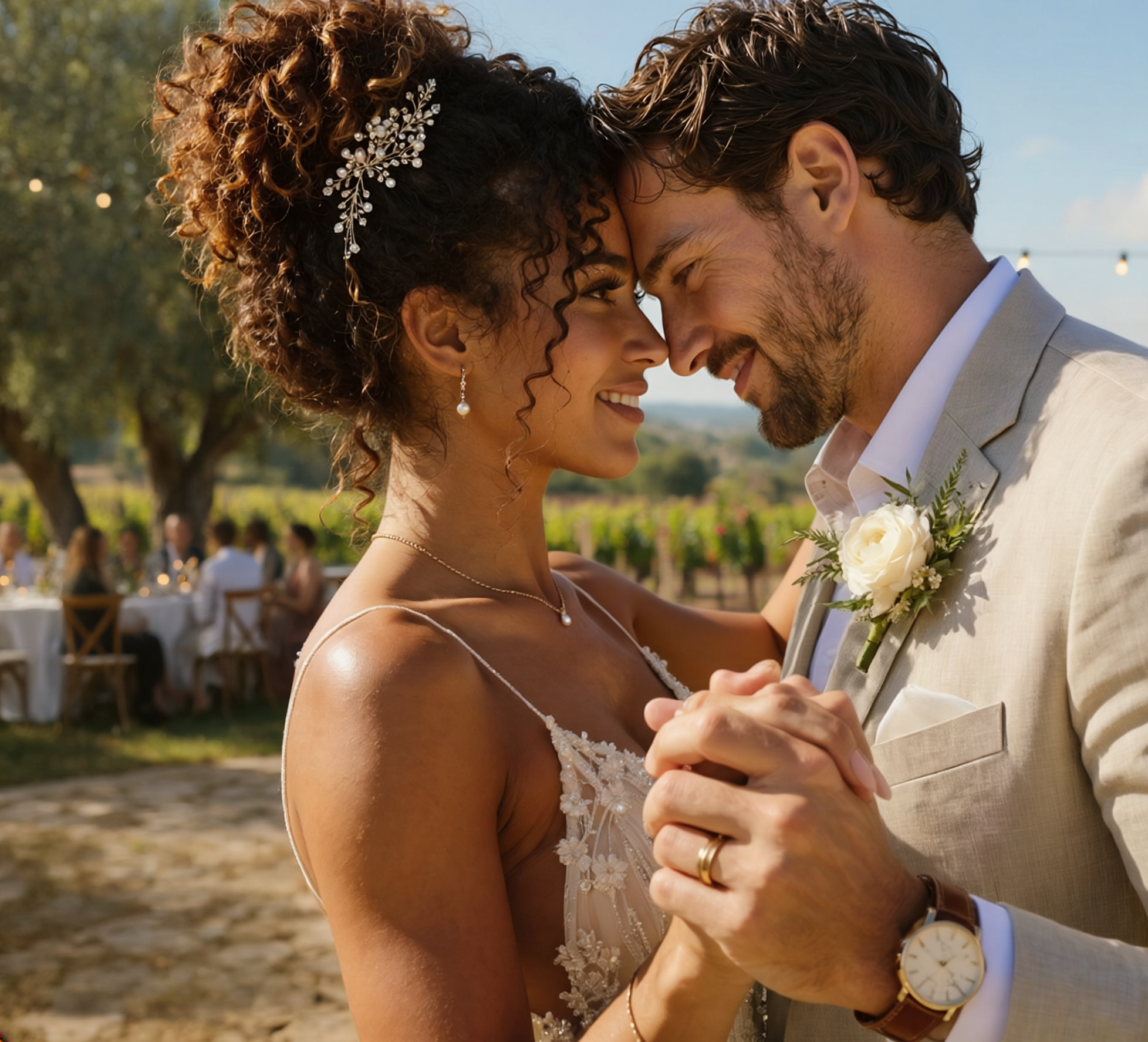 Denver wedding DJ services at a Colorado wedding reception with sparkler light trails