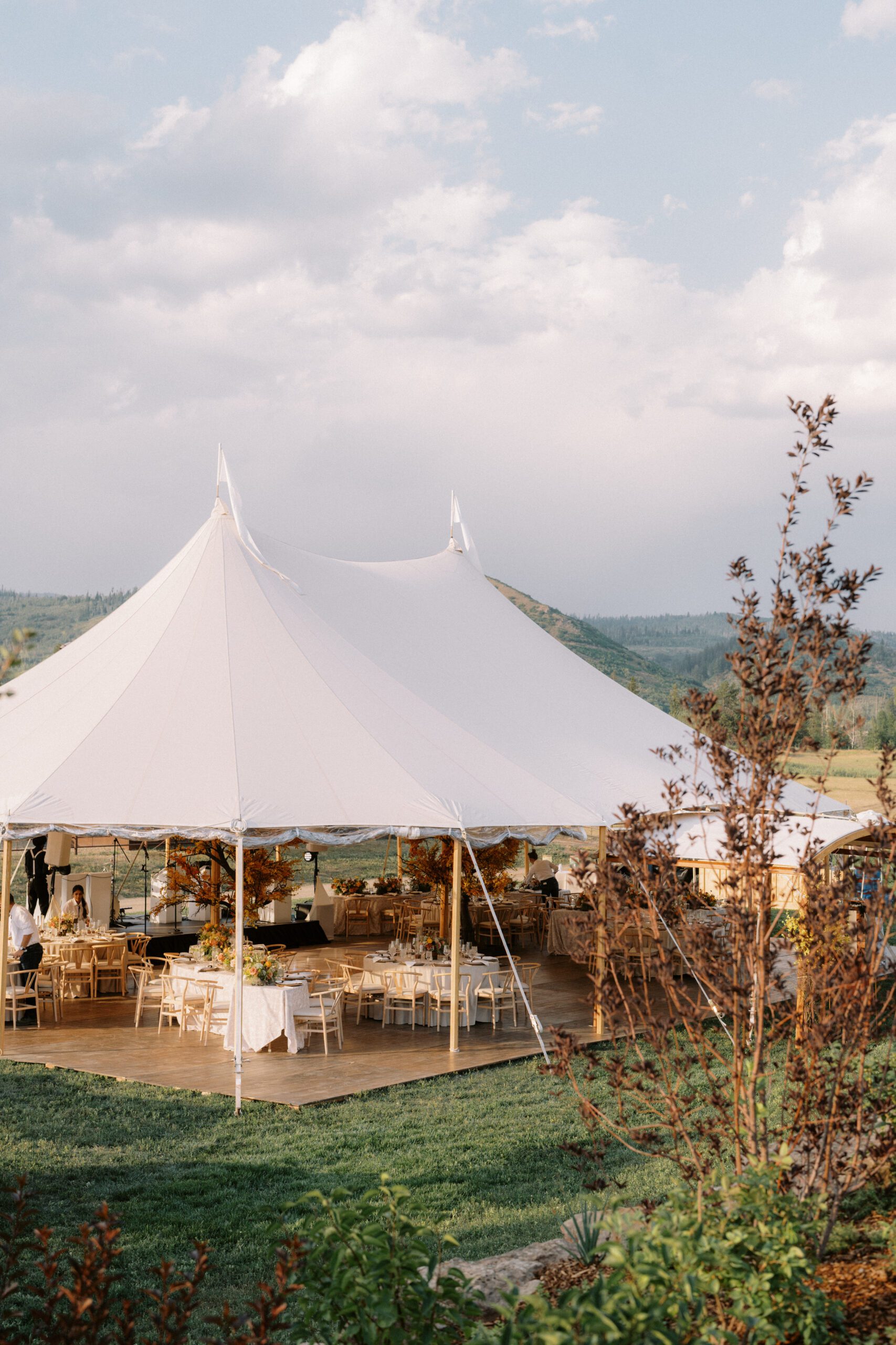 Romantic Colorado wedding reception with Denver wedding DJ services